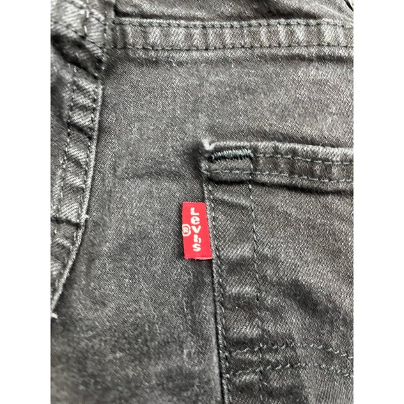 Levi Strauss 505 Jeans Mens 32x29 Regular Fit Black Denim Straight Leg - Picture 10 of 12